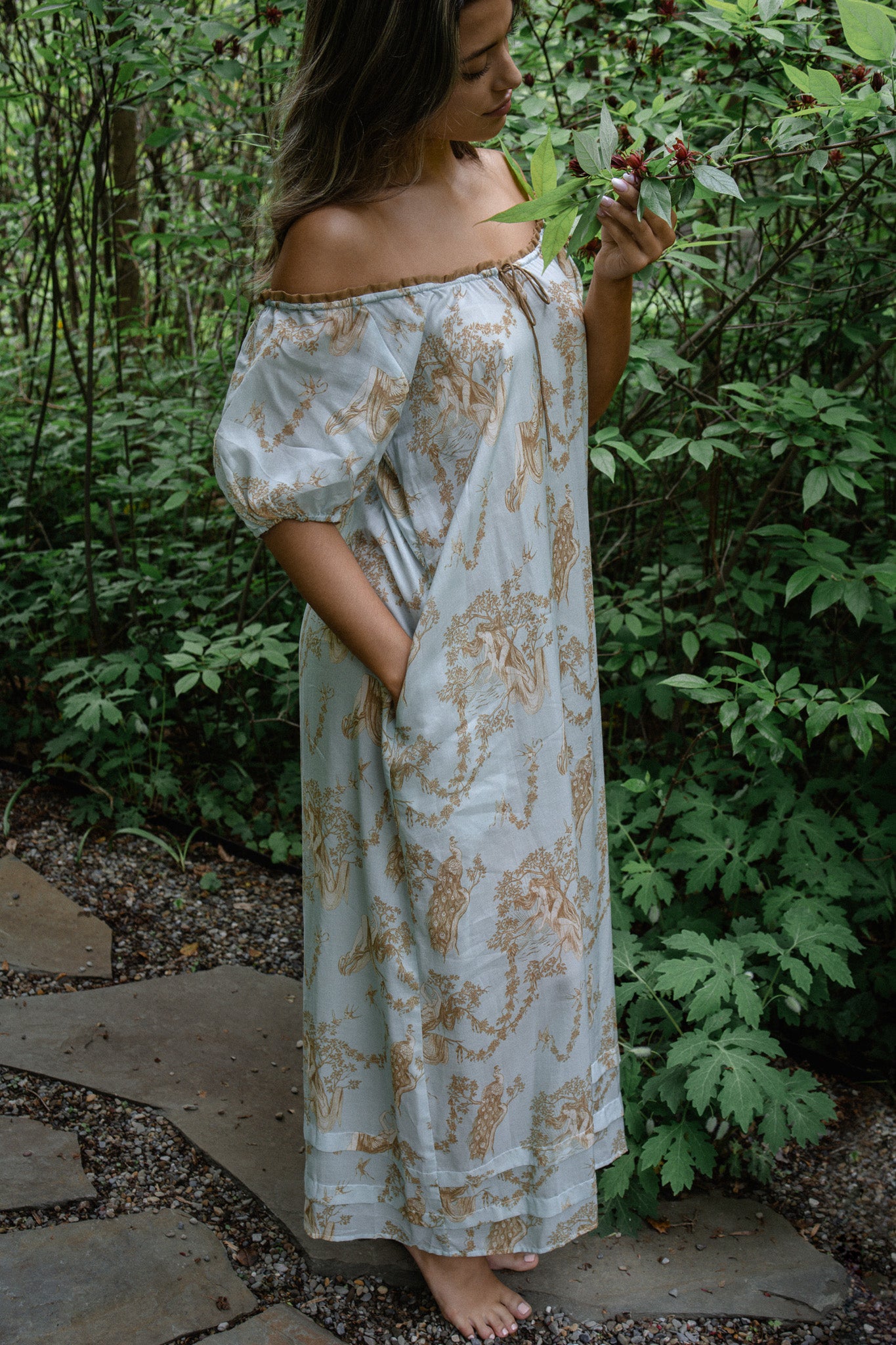 celine nightgown | blue gold