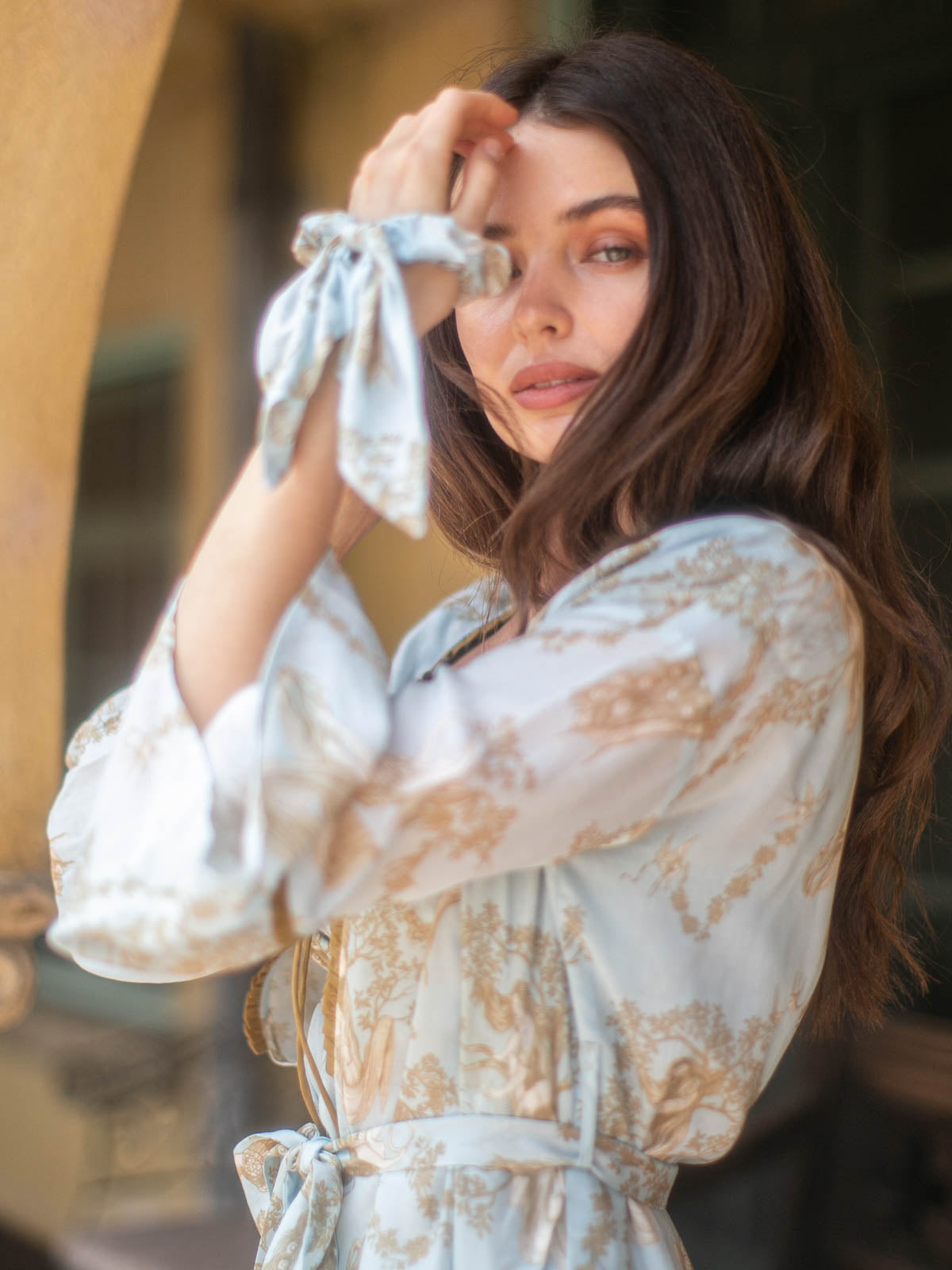 lilibeth robe | blue gold