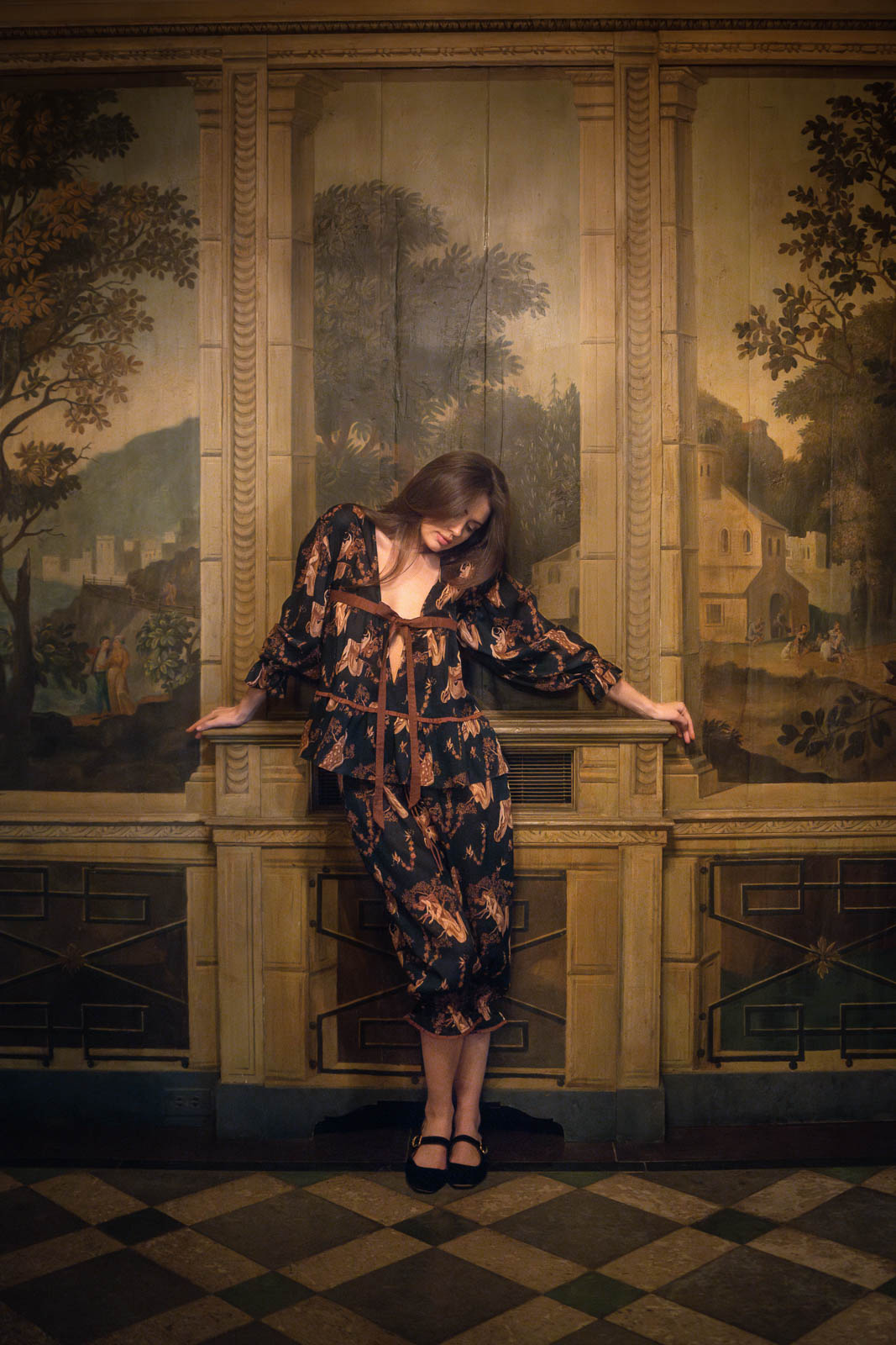 gemma blouse | midnight forest