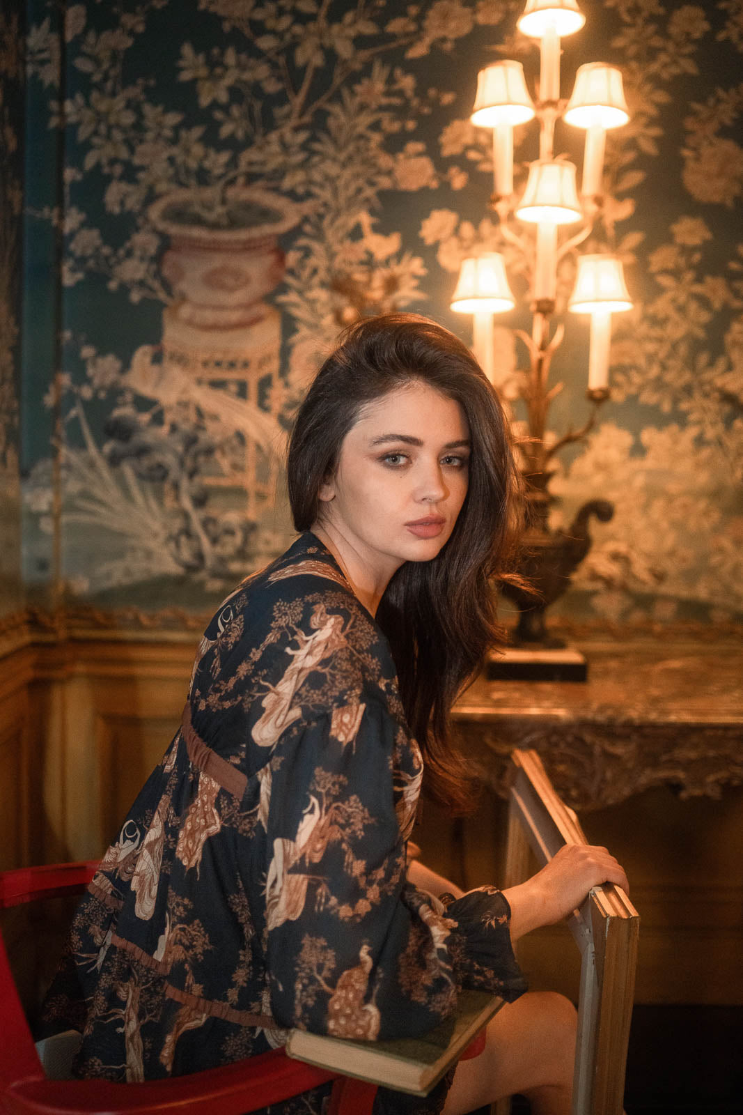 gemma blouse | midnight forest