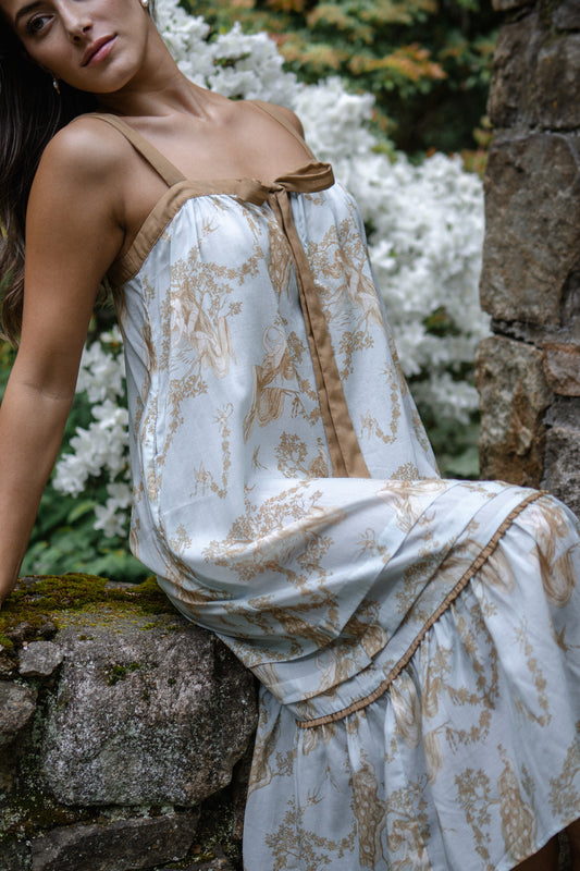 helena nightgown | blue gold