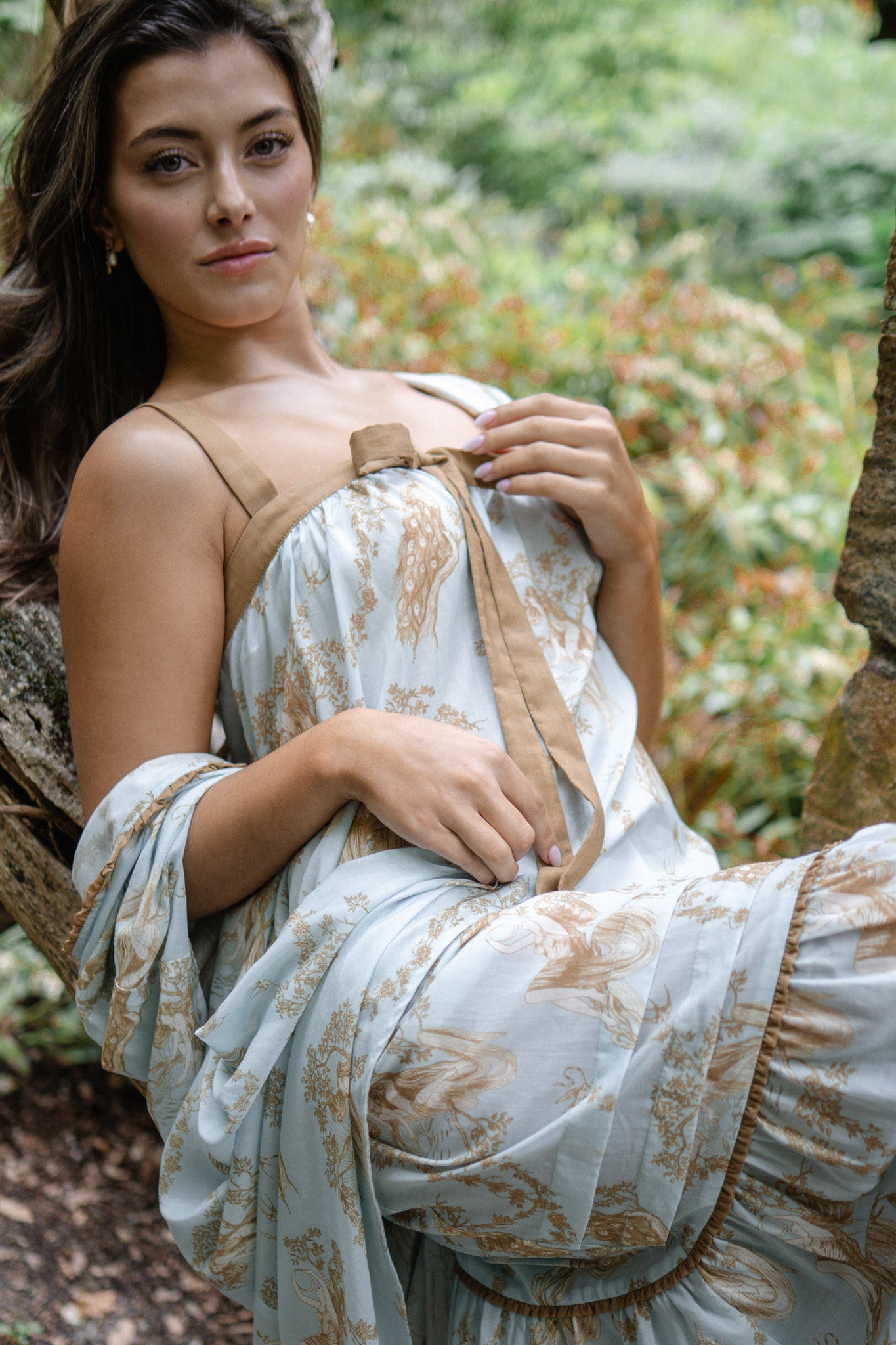 helena nightgown | blue gold