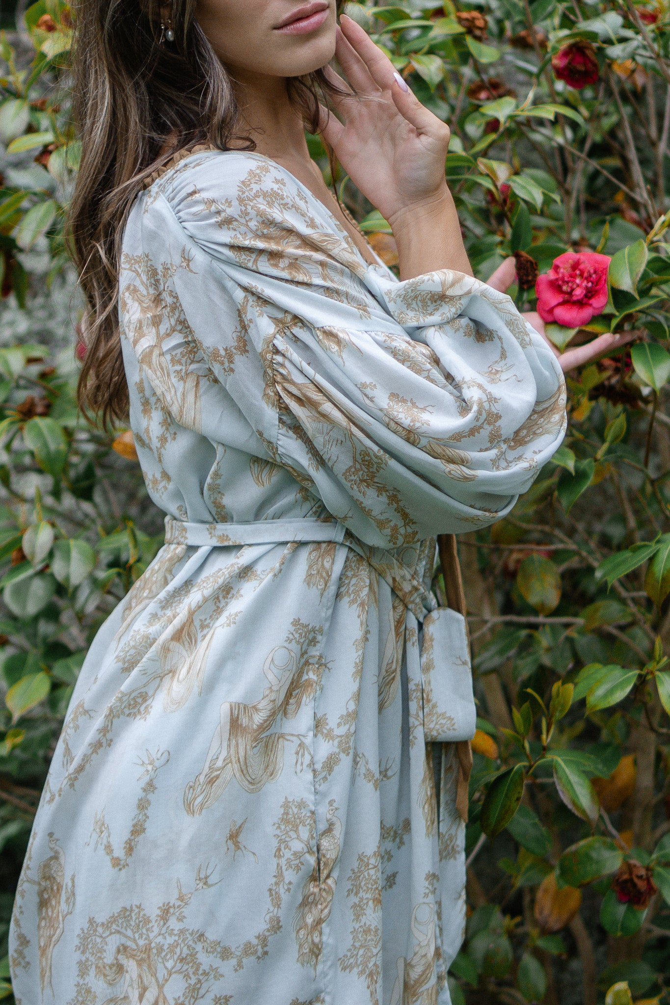 calliope robe | blue gold