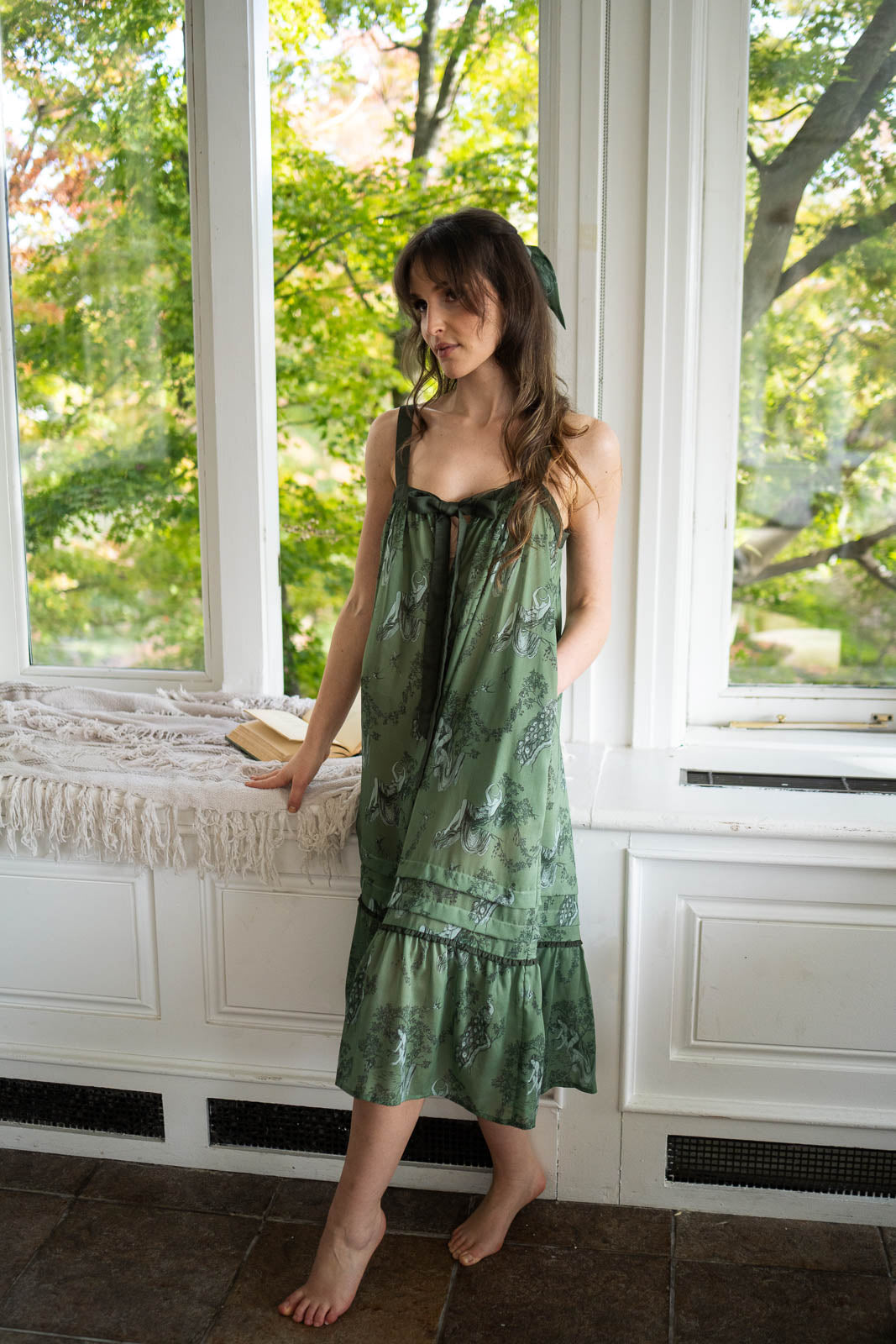 helena nightgown | sage