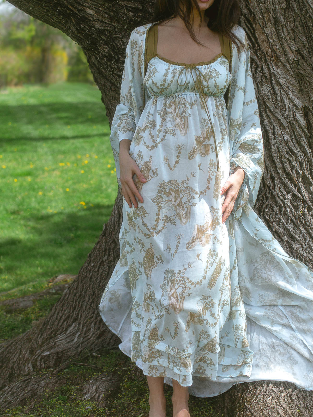 phaedra nightgown | blue gold