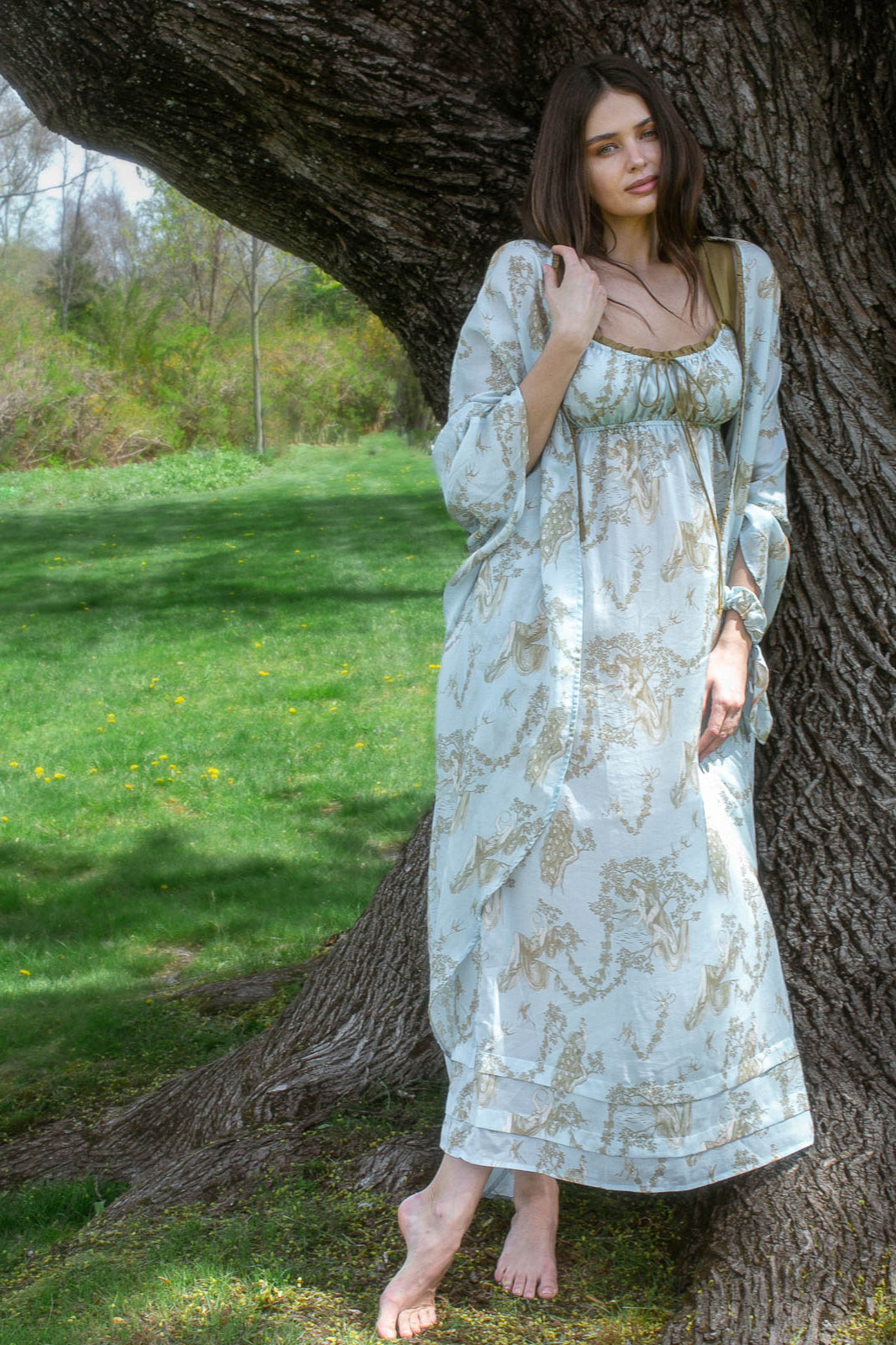 phaedra nightgown | blue gold